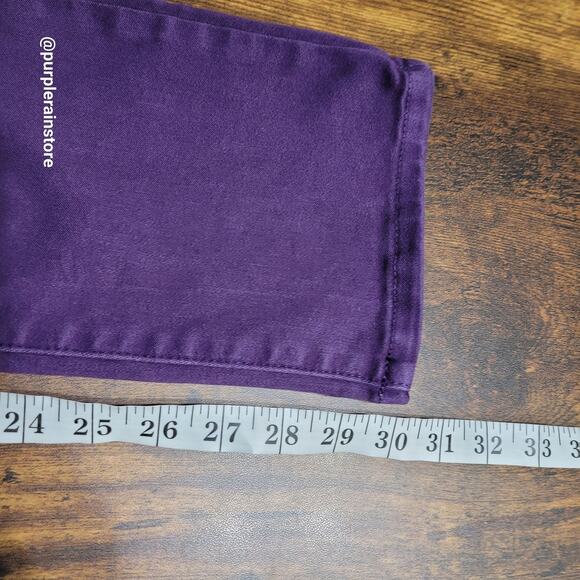NYDJ Jeans 8 Legging Mid Rise Lift Tuck Technology Stretch Denim Purple - Picture 8 of 11